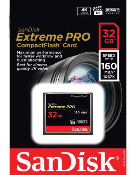 SanDisk 32GB Extreme Pro Compact Flash Memory Card 160MBs mega kosovo prishtina pristina skopje