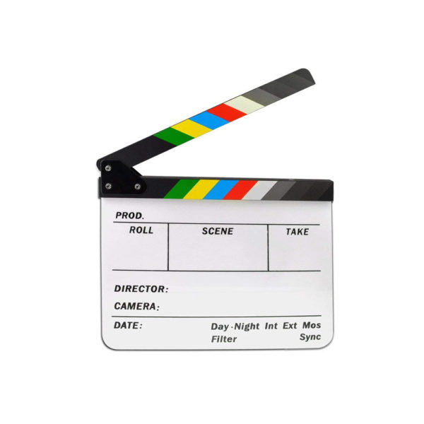 Clapperboard for movie AP-05T White Colorful mega kosovo prishtina pristina skopje