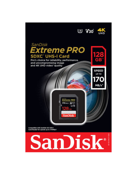 SanDisk 128GB Extreme PRO UHS-I SDXC Memory Card mega kosovo prishtina pristina