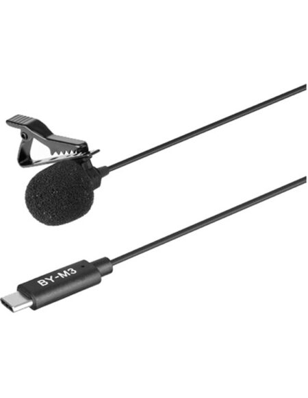 BOYA BY-M3 Digital Omnidirectional Lavalier Microphone with Detachable USB Type-C Cable mega kosovo kosova pristina prishtina